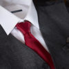 Hoodtie - Red tie accessory with waistcoat